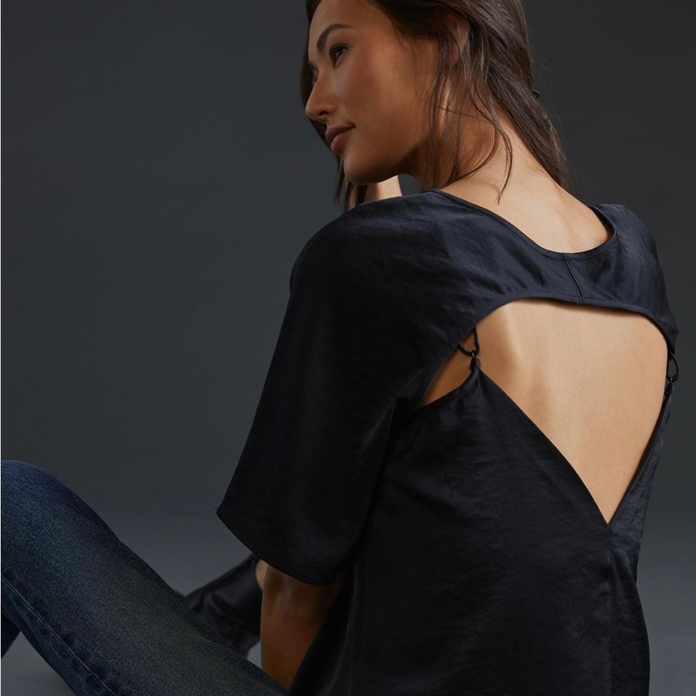 NEW with tags Anthropologie Daily Practice Sleek Open Back Top Size X-Small